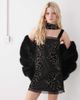Reclaimed Vintage Reclaimed Vintage Limited Edition mini shift dress with floral embellishment and scarf in black - 1