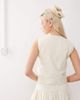 Reclaimed Vintage Reclaimed Vintage Limited Edition tie front top with pearl embroidery - part of a set-White - 3