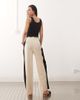 Reclaimed Vintage Reclaimed Vintage linen blend pants with side stripe detail-Multi - 3