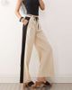Reclaimed Vintage Reclaimed Vintage linen blend pants with side stripe detail-Multi - 4