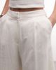 Reclaimed Vintage Reclaimed Vintage linen blend tailored longline shorts in beige-Neutral - 3