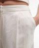 Reclaimed Vintage Reclaimed Vintage linen blend tailored longline shorts in beige-Neutral - 4