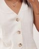 Reclaimed Vintage Reclaimed Vintage linen blend vest in beige-Neutral - 3