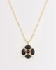 Reclaimed Vintage Reclaimed Vintage long line boho pendant necklace with rope detail chain in gold-Multi - 1