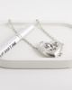 Reclaimed Vintage Reclaimed Vintage longline necklace with heart mirror locket in silver - 2
