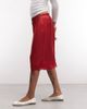 Reclaimed Vintage Reclaimed Vintage longline satin shorts with lace trim in red-White - 3