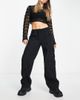 Reclaimed Vintage Reclaimed Vintage low rise cargo pants in washed black - 2