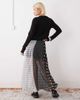 Reclaimed Vintage Reclaimed Vintage maxi sheer skirt in spliced polka dot print-Multi - 3