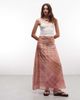 Reclaimed Vintage Reclaimed Vintage maxi skirt in spliced plaid-Multi - 1