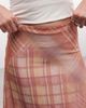 Reclaimed Vintage Reclaimed Vintage maxi skirt in spliced plaid-Multi - 4