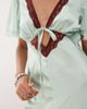 Reclaimed Vintage Reclaimed Vintage maxi tea dress with keyhole and contrast lace in mint green - 3