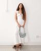 Reclaimed Vintage Reclaimed Vintage maxi western summer dress with broderie layers and tie front in white - 1