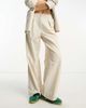 Reclaimed Vintage Reclaimed Vintage menzy wide leg pants in stone-Neutral - 2