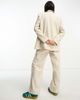 Reclaimed Vintage Reclaimed Vintage menzy wide leg pants in stone-Neutral - 4