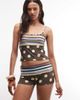 Reclaimed Vintage Reclaimed Vintage micro shorts in brown polka dot - part of a set-Multi - 1