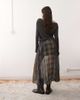 Reclaimed Vintage Reclaimed Vintage midaxi circle skirt in sheer spliced plaid print-Multi - 4