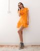 Reclaimed Vintage Reclaimed Vintage mini dress with cape detail and tiers in orange-Multi - 1