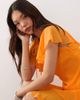 Reclaimed Vintage Reclaimed Vintage mini dress with cape detail and tiers in orange-Multi - 2