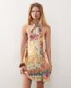 Reclaimed Vintage Reclaimed Vintage mini dress with scarf detail in yellow floral print-Multi - 1