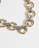 Reclaimed Vintage Reclaimed Vintage mixed metal chunky neck chain in gold tone and silver tone - 2