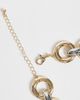 Reclaimed Vintage Reclaimed Vintage mixed metal chunky neck chain in gold tone and silver tone - 4