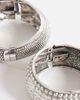 Reclaimed Vintage Reclaimed Vintage multi pack bangles in burnished silver tone - 3