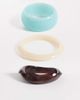 Reclaimed Vintage Reclaimed Vintage multi pack bangles in turquoise - 1
