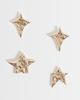 Reclaimed Vintage Reclaimed Vintage multi pack molten star earrings in gold tone - 1
