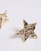 Reclaimed Vintage Reclaimed Vintage multi pack molten star earrings in gold tone - 4