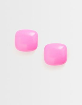 Reclaimed Vintage Reclaimed Vintage neon stud earrings in pink