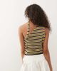 Reclaimed Vintage Reclaimed Vintage one-shoulder knit tank top with matching scarf in multi stripe - 4