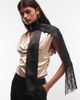 Reclaimed Vintage Reclaimed Vintage opera scarf in black-White - 1