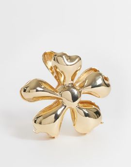 Reclaimed Vintage Reclaimed Vintage oversized floral claw clip in gold