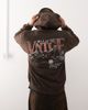 Reclaimed Vintage Reclaimed Vintage oversized hoodie with graphic back print in chocolate brown - 1