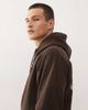 Reclaimed Vintage Reclaimed Vintage oversized hoodie with graphic back print in chocolate brown - 4