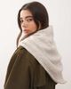 Reclaimed Vintage Reclaimed Vintage oversized triangle scarf in oatmeal-Neutral - 3