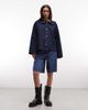 Reclaimed Vintage Reclaimed Vintage peter pan collar denim shirt in indigo-Blue - 1