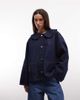 Reclaimed Vintage Reclaimed Vintage peter pan collar denim shirt in indigo-Blue - 3