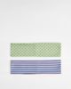 Reclaimed Vintage Reclaimed Vintage polka dot 2 pack headband in green and brown-Multi - 1