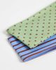 Reclaimed Vintage Reclaimed Vintage polka dot 2 pack headband in green and brown-Multi - 3
