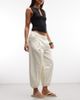 Reclaimed Vintage Reclaimed Vintage poplin bloomer 3/4 length pants in cream-White - 2