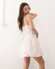 Reclaimed Vintage Reclaimed Vintage puffball mini dress with hook and eye in red polka dot print-Multi - 4