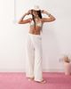 Reclaimed Vintage Reclaimed Vintage pull on beach crochet pants in white - 1