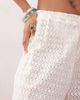 Reclaimed Vintage Reclaimed Vintage pull on beach crochet pants in white - 2