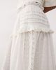 Reclaimed Vintage Reclaimed Vintage pull on midi skirt in white eyelet - 3
