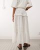 Reclaimed Vintage Reclaimed Vintage pull on midi skirt in white eyelet - 4