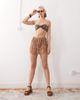 Reclaimed Vintage Reclaimed Vintage pull on sheer beach shorts with tie sides in leopard print - part of a set-Multi - 4