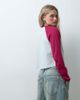 Reclaimed Vintage Reclaimed Vintage raglan collegiate tee in red and gray-MULTI - 4