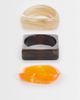 Reclaimed Vintage Reclaimed Vintage resin 3 pack bangles in orange-Multi - 1