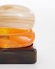 Reclaimed Vintage Reclaimed Vintage resin 3 pack bangles in orange-Multi - 3